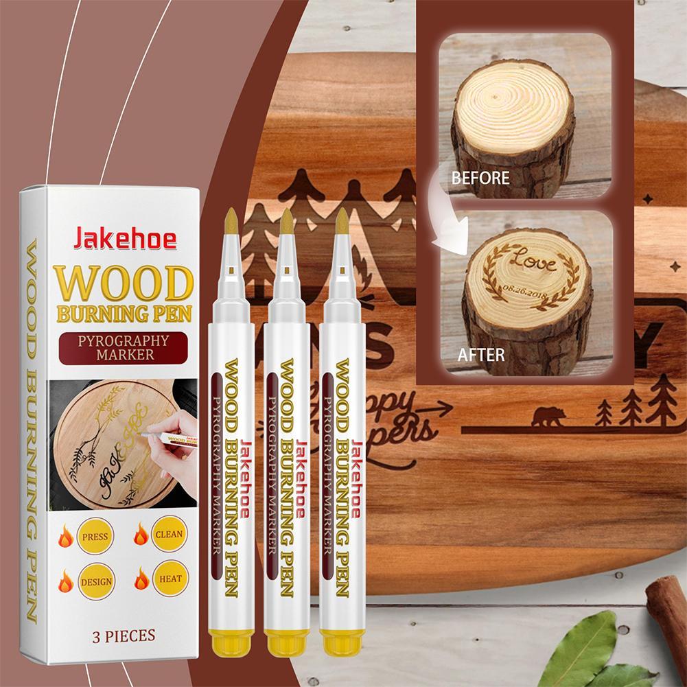 Wooden Burning Marker Pens Wood Drawing Scorch Pen Wood Working For Basswood Birch Poplar And Birch Handmade Diy Creations