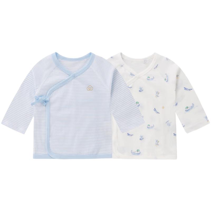 PurCotton Newborn Baby Long Sleeve Bodysuit Pajamas