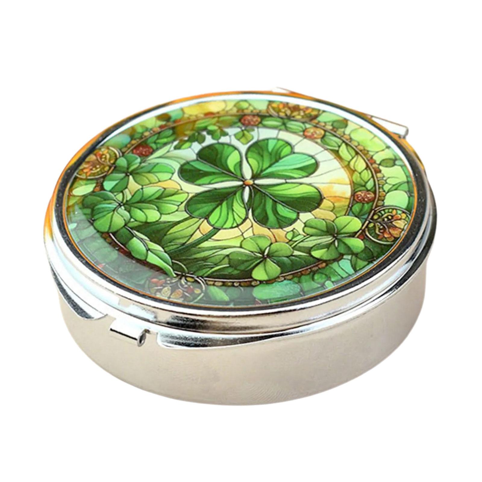 

Portable Metal Jewelry Organiser With Mirror And Secure Closure For Travel Medicine Storage Container with Compartment 4