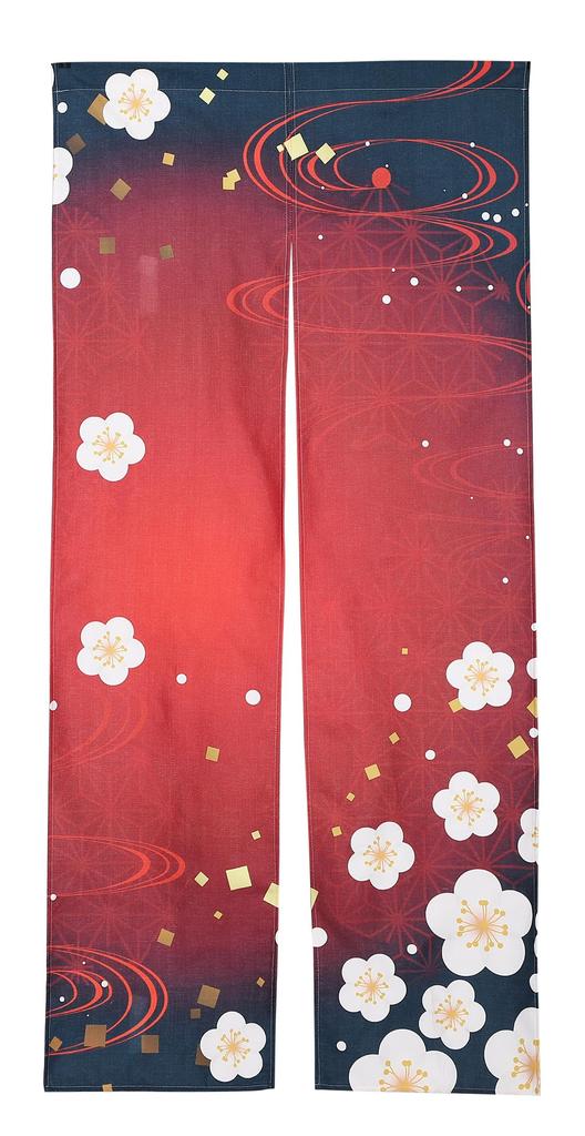 Noren 180cm Winter Plum Blossom Long Nordic Tension Room Dressing Privacy Screen next.design Curtain, Long, Design, Length, Decorative, Stylish,