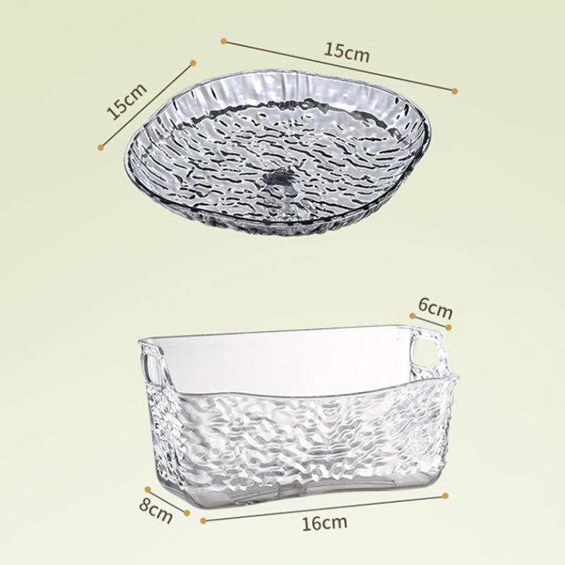 8Pcs Easy To Clean Dinner Plate Storage Box Food Grade Pp Material Dried Fruit Plate Candy Plate Container Snack Tray