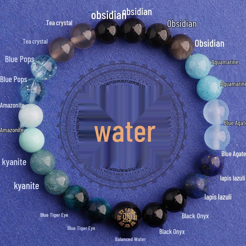 Five Elements Red Agate Fire Balance Bracelet with Cinnabar - Unisex Jade Crystal for Fire Element Support