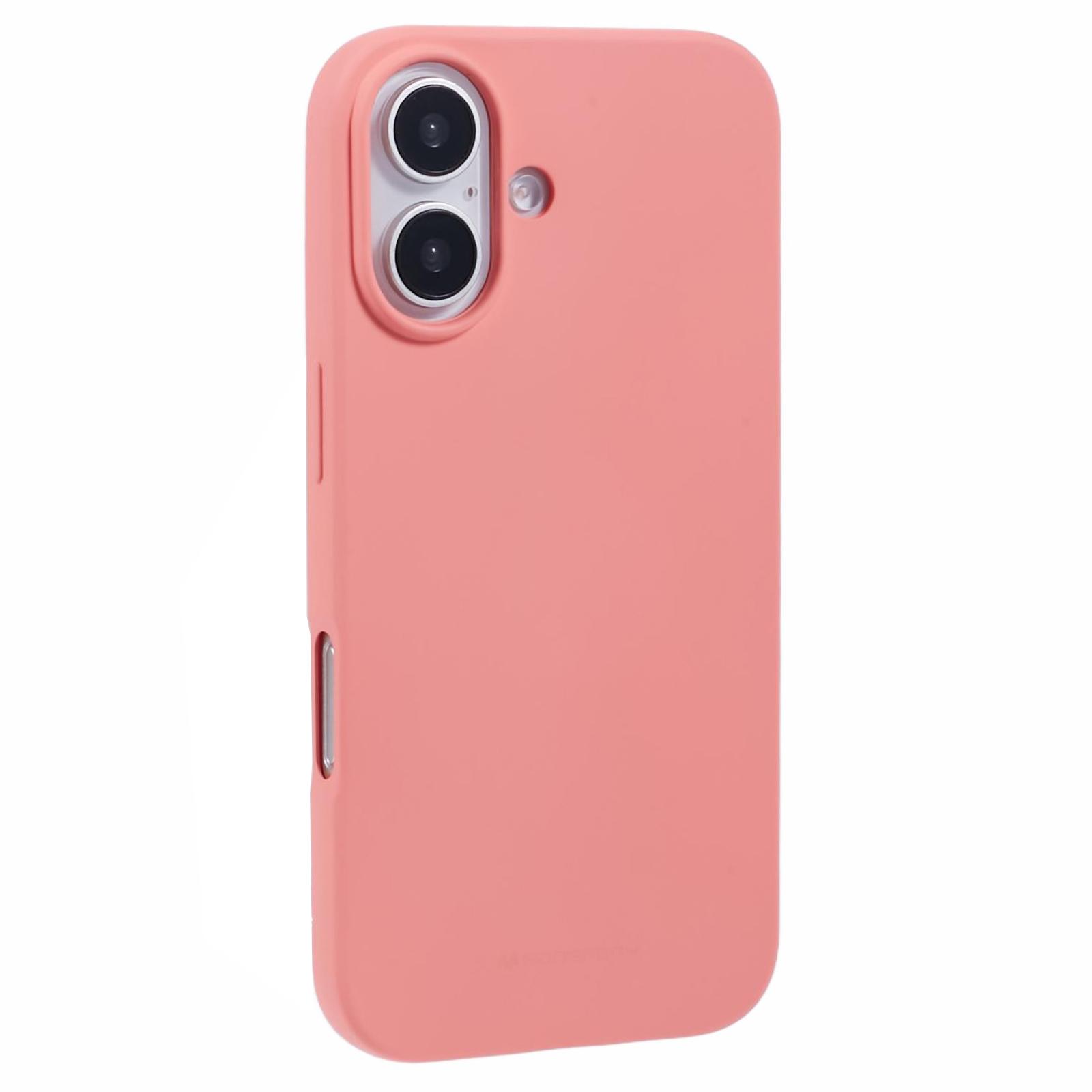 

MERCURY GOOSPERY SOFT FEELING Series for iPhone 16 Plus Case Matte Finish TPU Phone Cover Pink