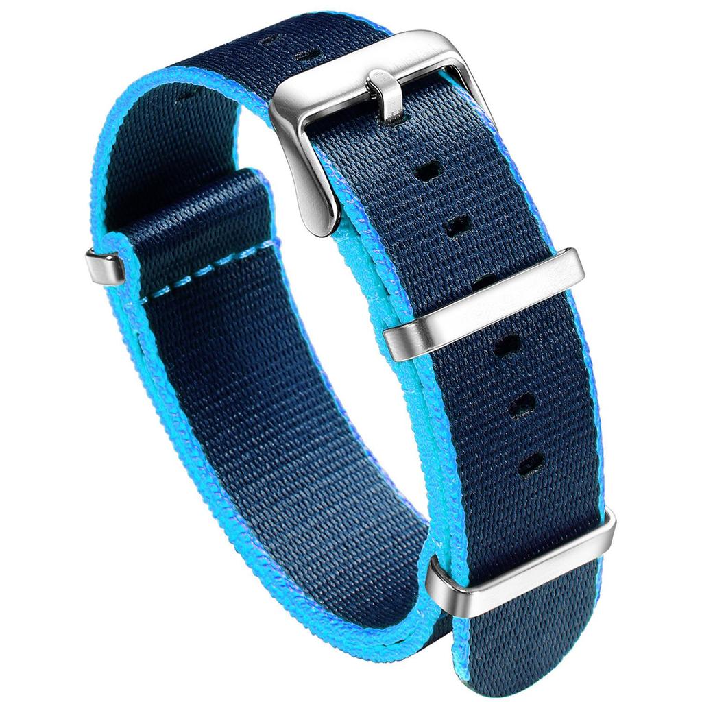 Timeless Twill Nylon Multi-color Strap - Waterproof, Lightweight & Durable 20mm/22mm Universal Fit