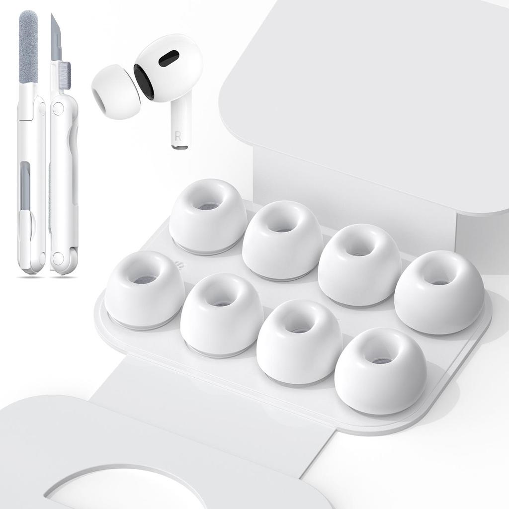 Krytky a čistící sada pro sluchátka AirPods Pro 2 - Silikonové ušní nástavce pro Apple sluchátka
