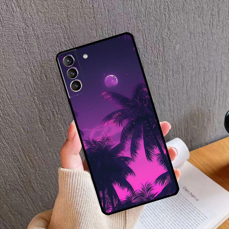 Purple Aesthetic Phone Case For Samsung Galaxy S24 S26 Ultra S20 S21 S22 S23 S25 Plus S10 S24 S25 FE Cover
