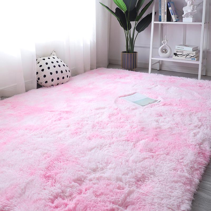 White Fluffy Carpet Plush Carpets Living Room Decoration Thicken Bedroom Bedside Mats Non-Slip Children'S Room Soft Large Rugs