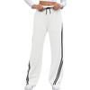 New Autumn and Winter Style Loose Straight-leg Wide-leg Pants with A Tie, Casual Sweatpants and Long Pants