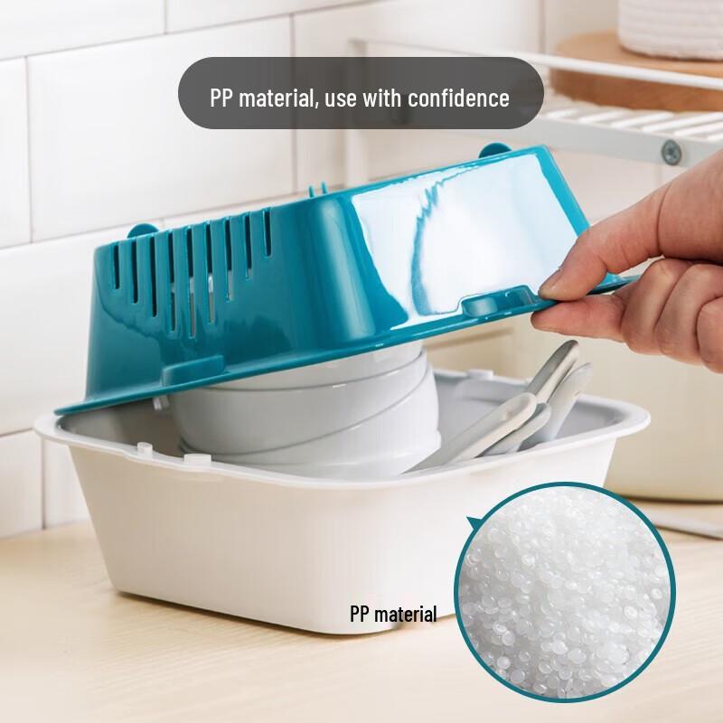 CHAHUA 6-Piece Double-Layer Vegetable Washing & Strainer Basket Set