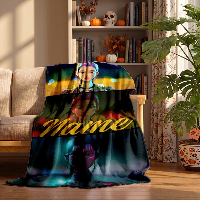 rumi Custom Flannel Blankets Soft Warm Cozy Throws for Home Decor Holiday Gifts