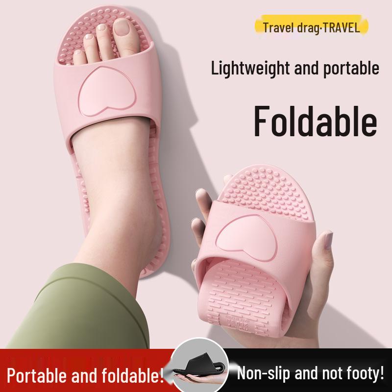 Portable Folding Summer Slippers: Soft Sole for Travel, Business Trips, Hotel & Home - Unisex