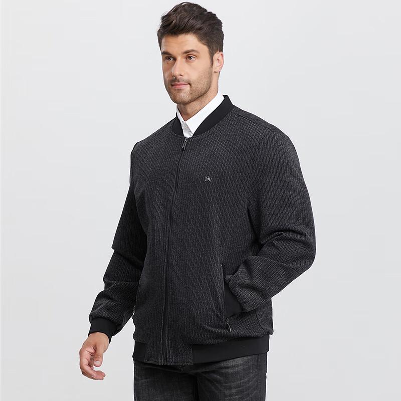 Dibenze Herren Übergröße Freizeit-Baseballjacke