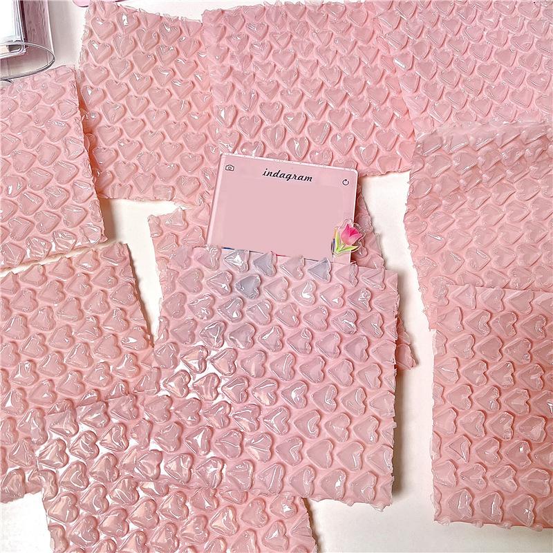 10 Stück Rosa Liebe Luftpolsterversandtaschen Selbstklebende Verpackungsbeutel Kleinunternehmensbedarf Gepolsterte Umschläge Luftpolsterumschläge Versandbeutel