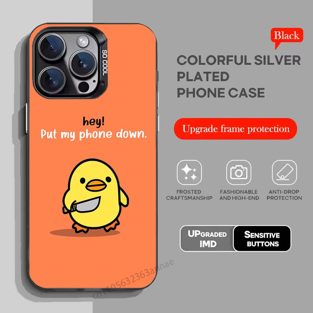 Yellow Duck Phone Case for iPhone 17 11 12 Pro Max Plus Mini Air SE 16e 14 15 16 13 Soft Shell