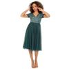 Maya Deluxe Womens/Ladies Short-Sleeved Midi Dress