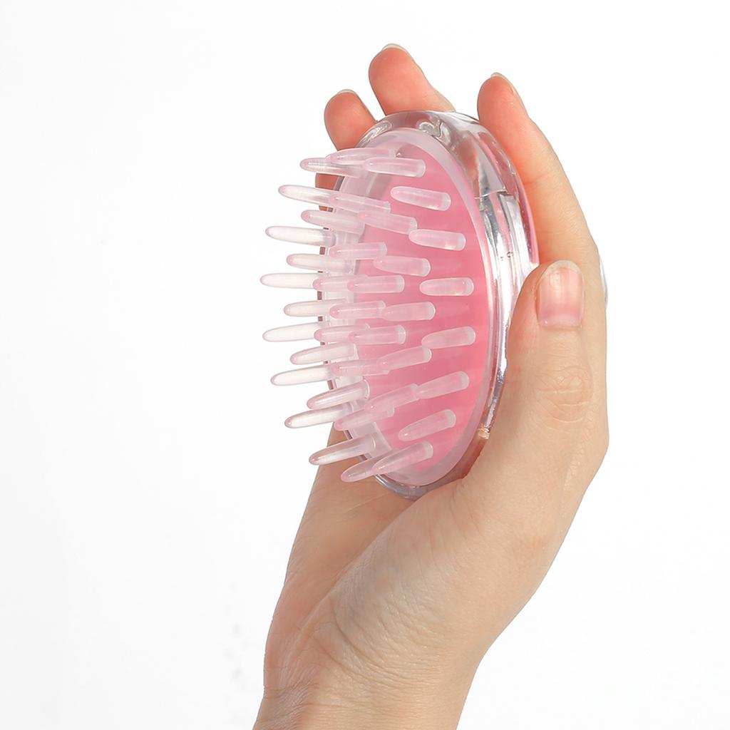 Health Care Shampoo Hair Scalp Massager Shower Brush Hair Washing Massage Comb Beauty Tool Pink