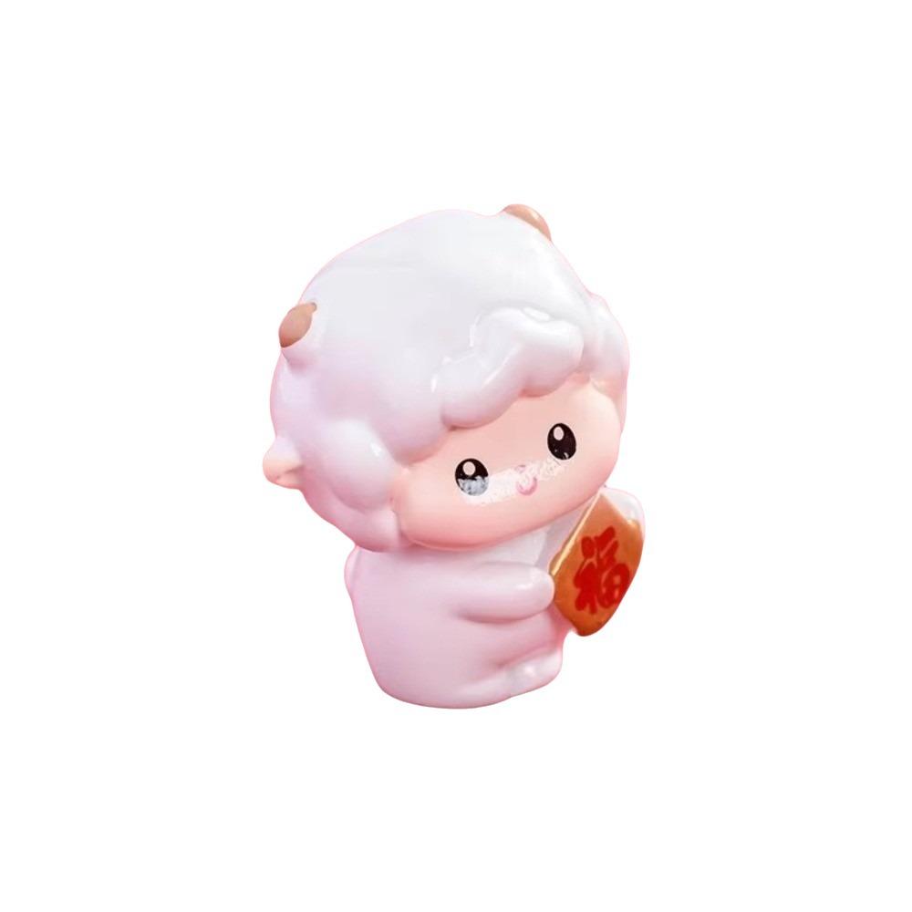 Resin Year of The Goat Ornament Lucky Theme Mascot Ornament Zodiac Goat Figurines Home Decor