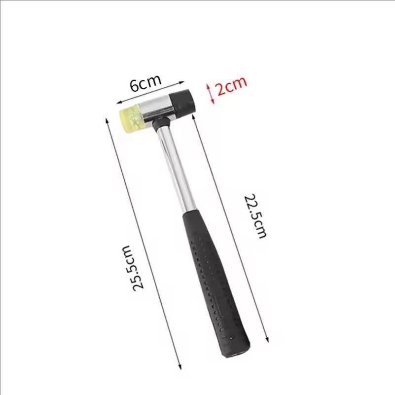 Soft Plastic Double-Sided Rubber Mallet for Jewelry Leather Craft Woodwork & Flooring Installation Guitar Rubber Hammer