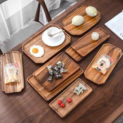 Çok Yönlü Japon Cevizi Ahşap Tepsi – Otellerde Çay, Meyve veya Pizza Servisi için İdeal