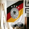 Deutscher Fußball-Bund Wandteppich Ästhetisches Wandbehang Gedruckter Stoffdecke Dekorative Wandteppiche für Schlafzimmer Wohnzimmer Heimdekoration