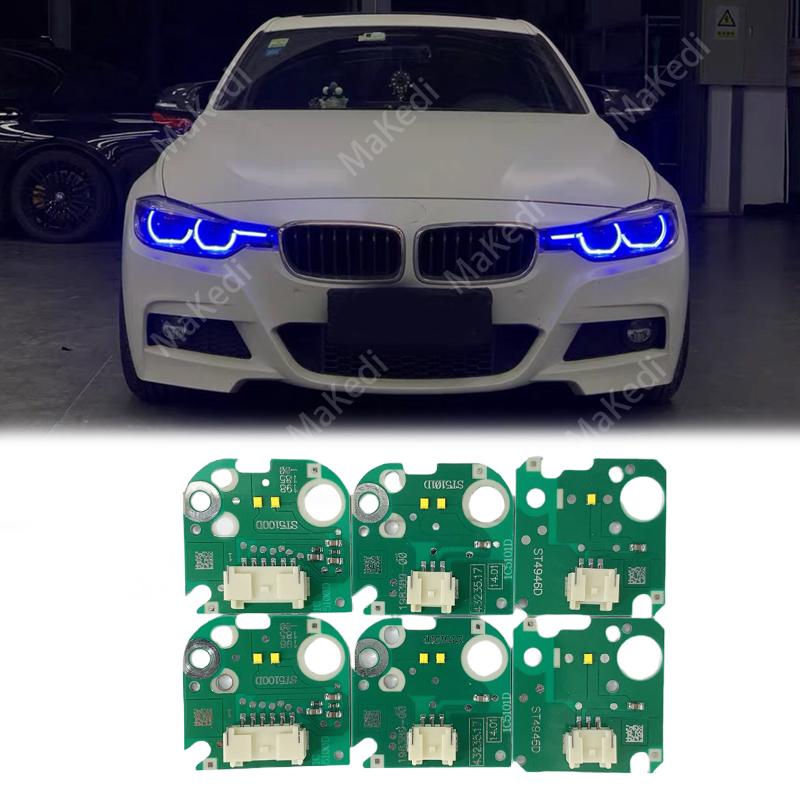 Red Angel Eyes DRL LED Boards For 2016-2018 BMW 3 Series F30 F31 330 320 LCI Adaptive LED Headlights 7419615 63117419610 7419610