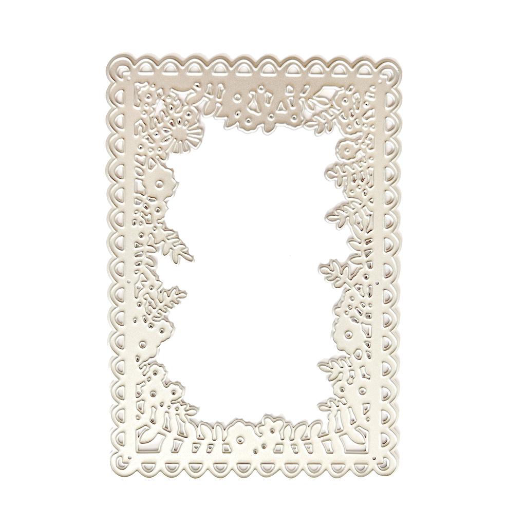 Metal Die Cuts Flower Frame Embossing Stencil Cutting Dies for Card Making Scrapbooking Paper Craft DIY Template Mold