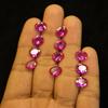 15 Pcs Lot Natural Pink Sapphire Oval Cut 7x5mm Certified Loose Gemstones