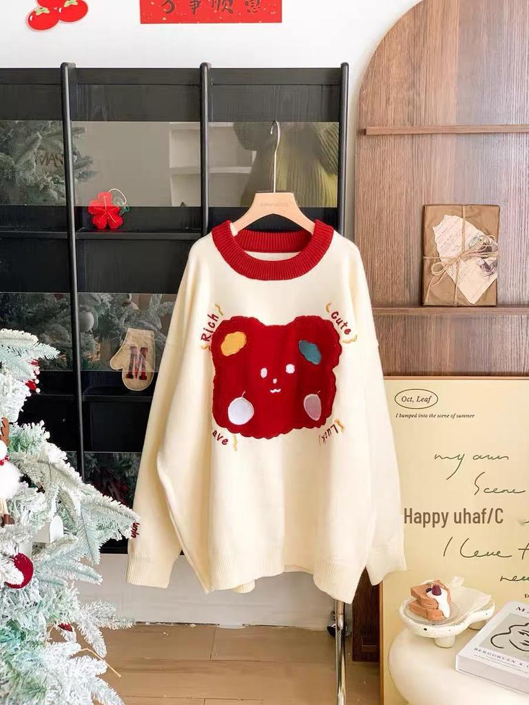 Little Rabbit Family Sweater: 2025 Autumn/Winter Cartoon Knit for Mother-Daughter and More