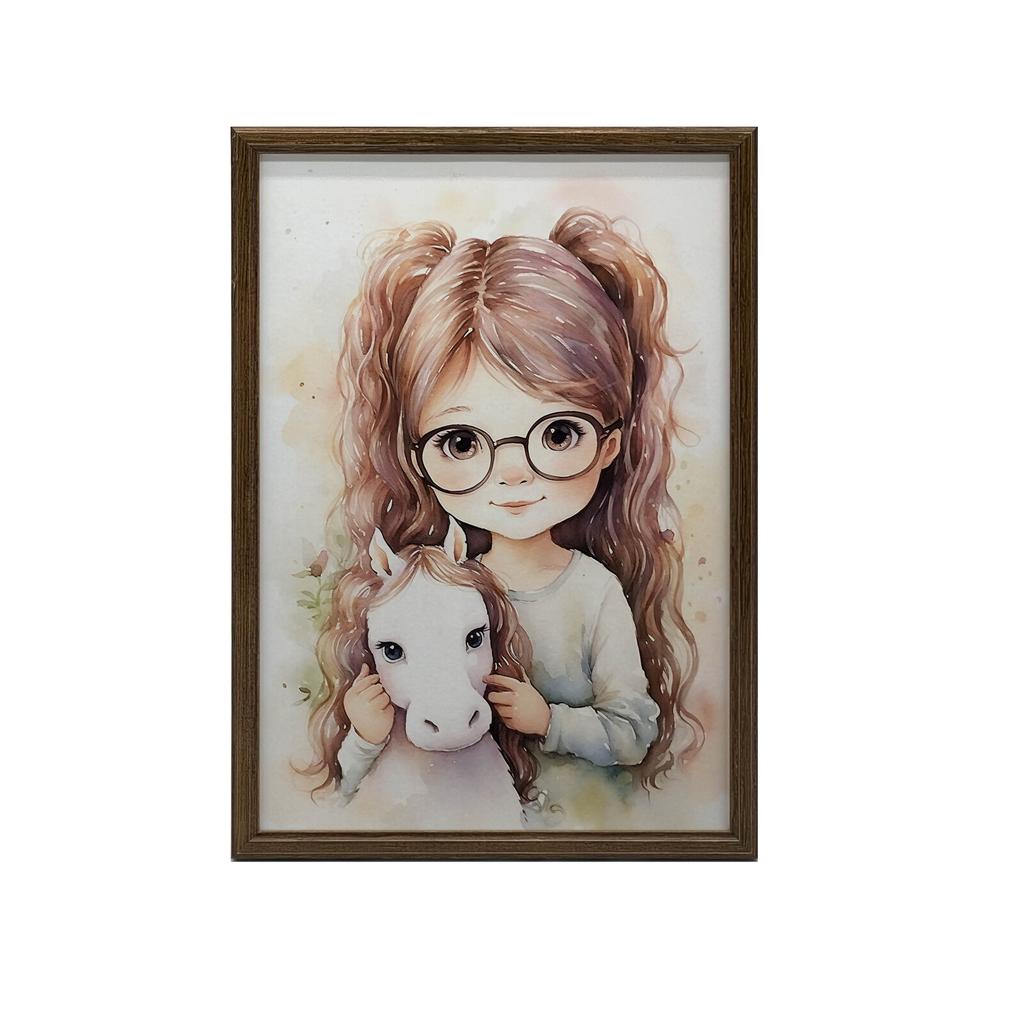 Dziewczynka Z Konikiem Dziewczynka Z Konikiem, 70X100 Cm, Bez Ramy, Papier Matowy 230 Gsm