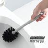 Long-Handled Wall-Mounted Toilet Brush with Draining Base
