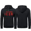 Men's Trendy Autumn Street Style Hooded Jacket and Sweatshirt Set 