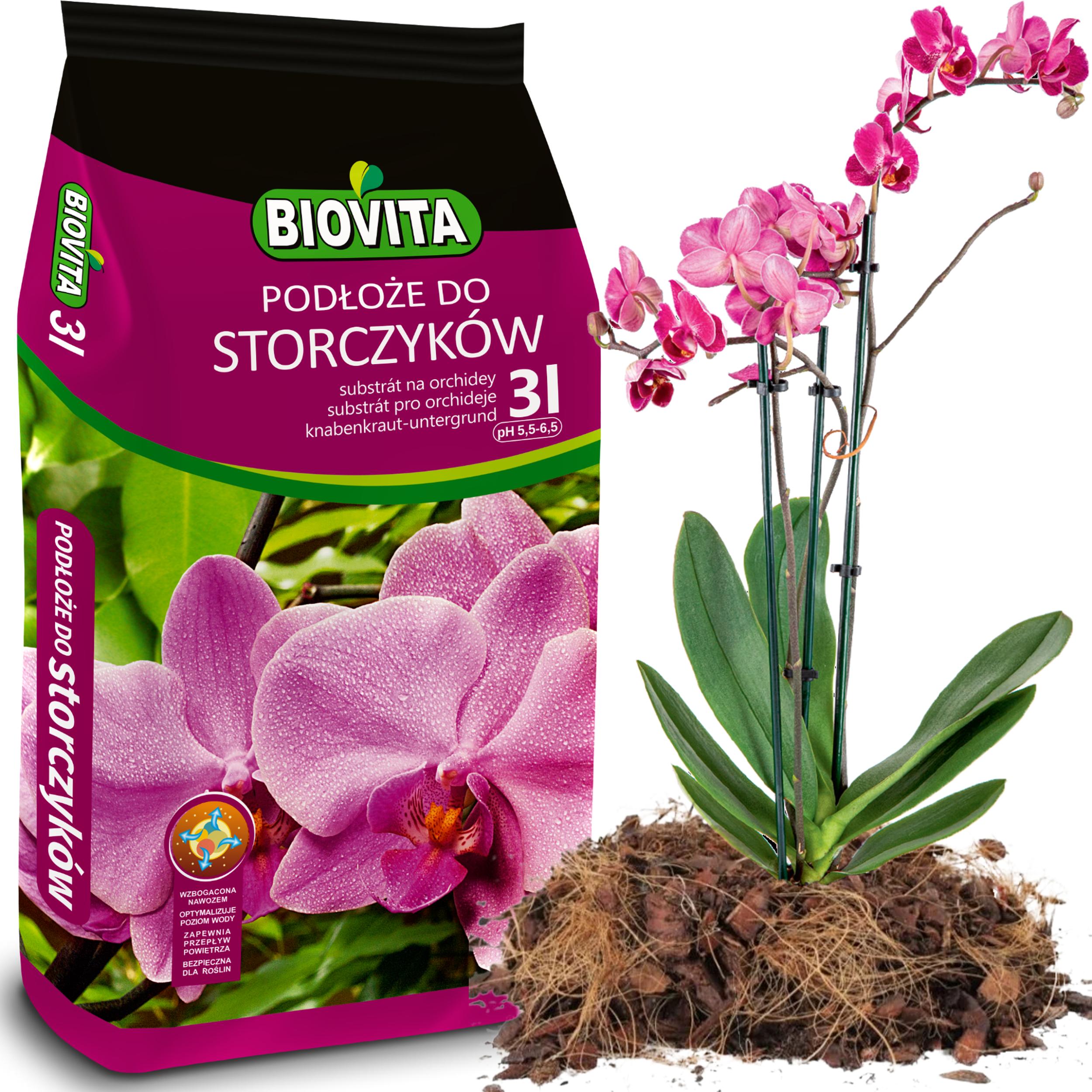 Aarde Potgrond Voor Orchideeën Orchidee Met Schors Natuurlijke Mix 3L Biovita