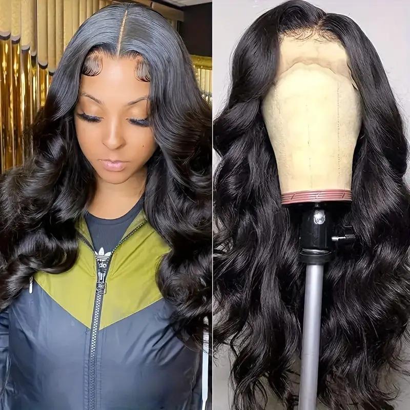 Front Lace Wig Women's Big Wavy Long Curly Hair Synthetic Fiber Headgear