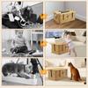 Handmade Cable Management Box Breathable Cable Organizer Box Practical Power Strip Box Under Desk Cord Organizer for Home
