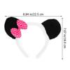 LIFKOME Set mit 2 Panda-Ohren Panda-Kostümzubehör Panda-Hut Panda-Kostümzubehör für Damen Panda-Ohren Stirnband Panda-Zubehör für Damen