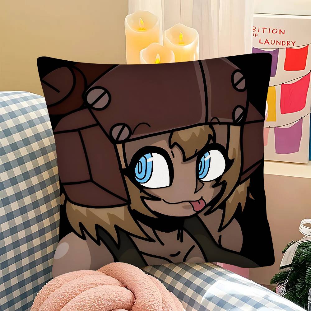 

pc Game PPsychoPomp Vena Pillow Case Fashion Square Pillowcase Bedroom Sofa Room Ins Decoration Leisure 40x40 cm