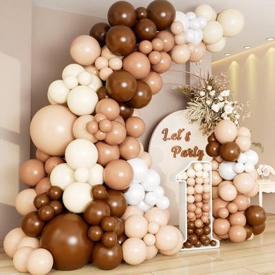 Kit arco ghirlanda palloncini marroni decorazione festa di compleanno bambini matrimonio compleanno festa forniture baby shower decorazione palloncini in lattice