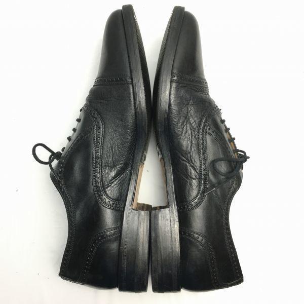 Mezlan Made in Spain Vintage Tag Cap Toe Business Shoes Black Size 9M Men's(USED)
