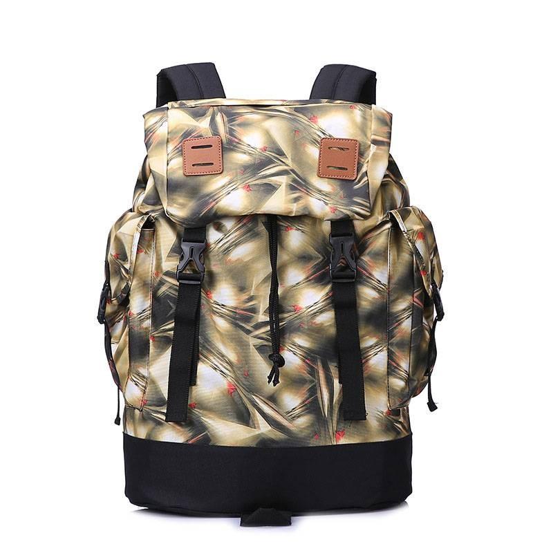 

Mens Waterproof Travel Backpack Geometric Pattern Organizer Daily Bag Commute