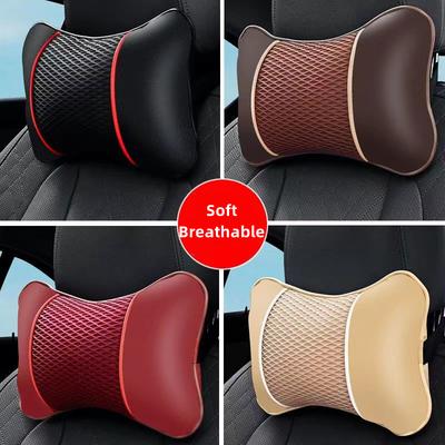 Universal Car Headrest Pillow Seat Head Support Protector for Auto Travel Comfortable Soft Headrest for Vehicle Seat