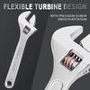 Adjustable Wrench, Large Opening, Long Handle, Universal Spanner, Hand Repair Tools for Mechanical Workshop, CR-V Steel, Multi-P