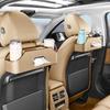 Car Seat Back Storage Box Multifunctional Auto Tissue Universal Genuine Leather Backseat Water Cup Holder Hanging Hook Organizer