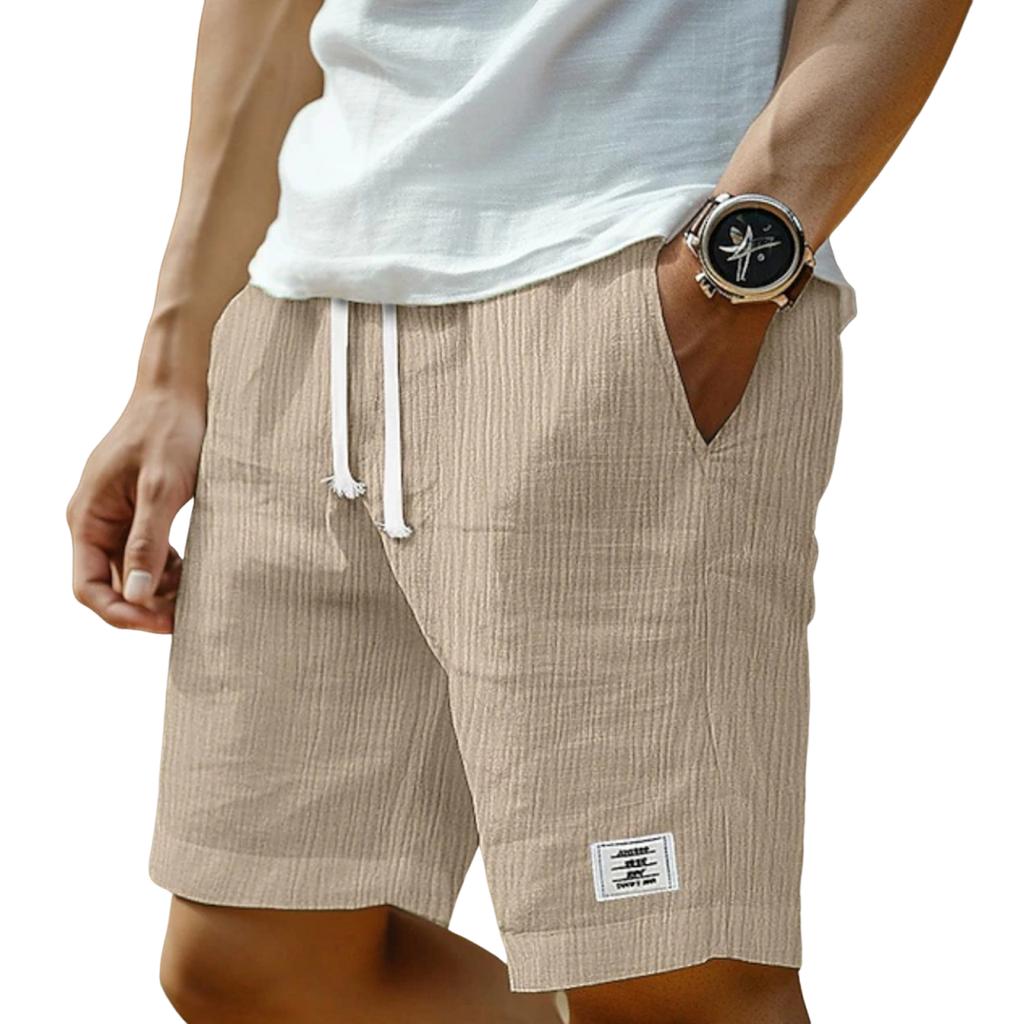 Men's Skin,friendly Breathable Drawstring Loose Jogging Casual Five Minute Shorts