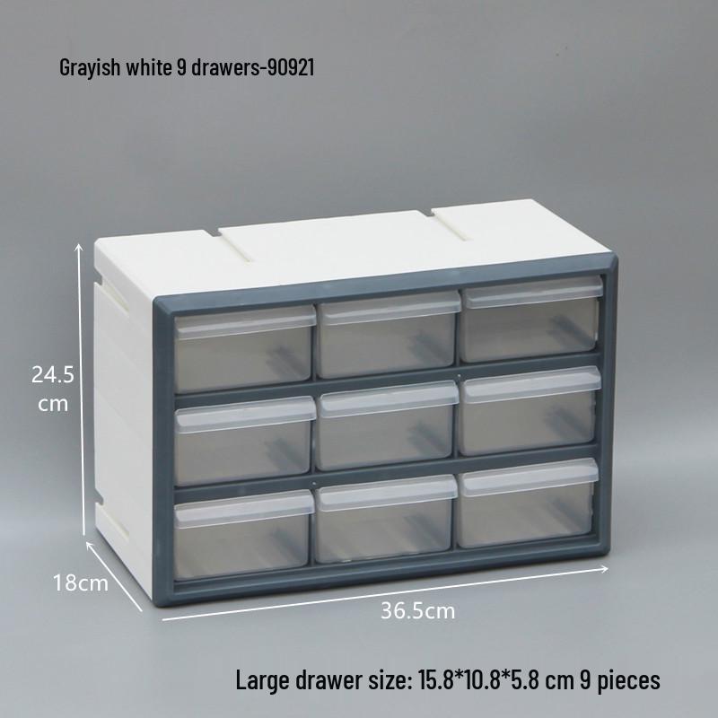 Combinable Drawer-Style Compartment Box for Screws, Parts, Building Blocks, and Electronics