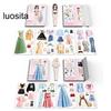 Magnetic Princess Dress Up Paper Doll, Pretend Play Toy, Smooth Burr-Free, Encourage Creation, Funny Clothes Dress Up Puzzle Game