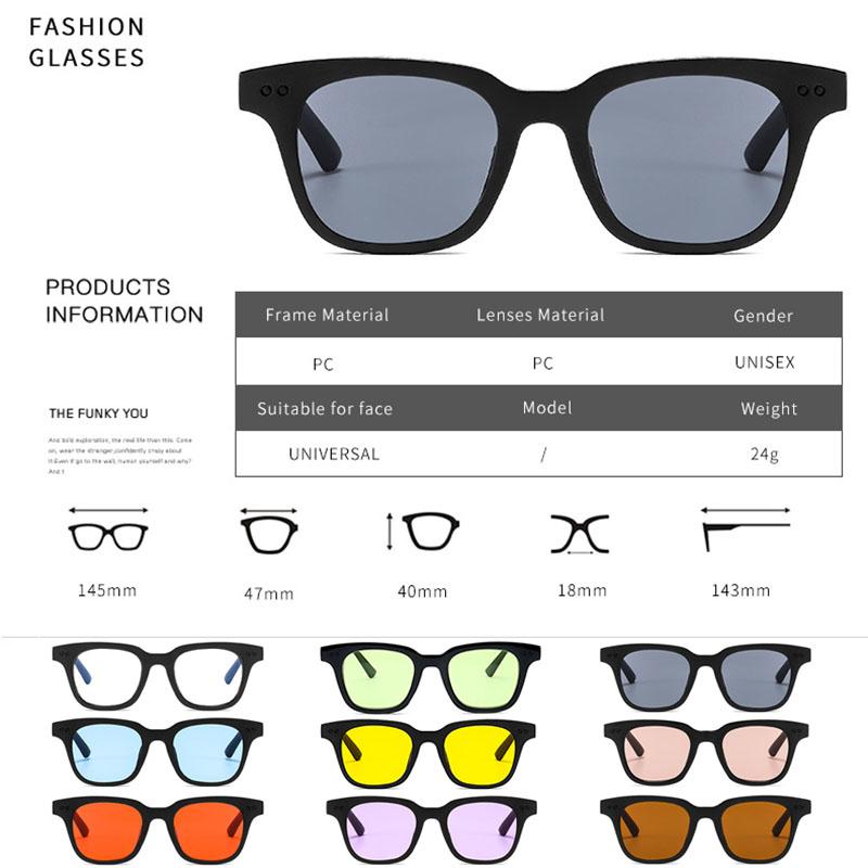 Sonnenbrille UV400 Rechteckige Schutzbrille Unisex Vintage Männer Beliebte Koreanische Sonnenbrillen Hochwertige Mode Candy Farbe Sonnenbrillen Brillen Schmuck Zubehör