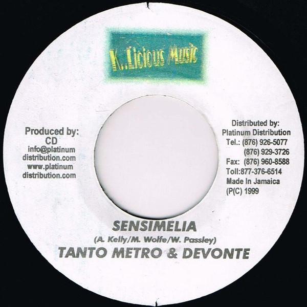 

7inch Record TANTO METRO & DEVONTE - Sensimelia NONE K..Licious Musi 1999 Jamaica Reggae, Ska & Dub Used