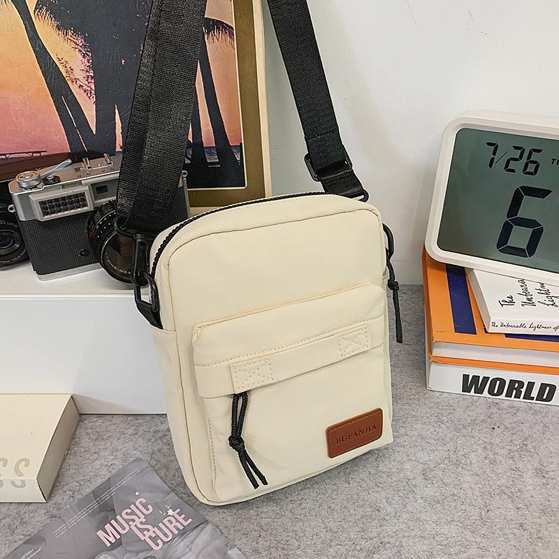 Summer senior commuting mobile phone crossbody small bag women's new simple canvas couple small square bag