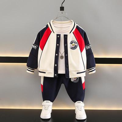 Boys' 2025 Autumn Trendy Toddler Two-Piece Jacket Set