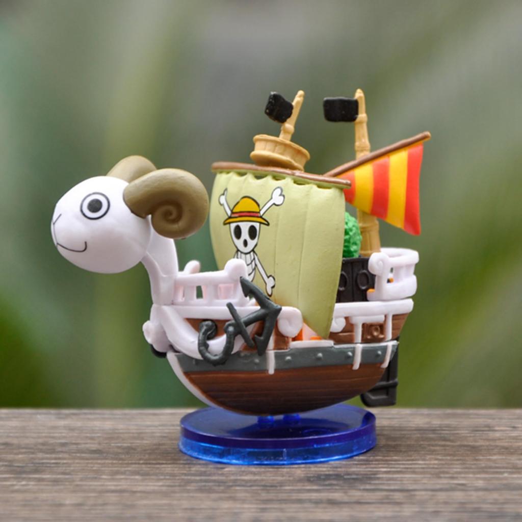 Pirate Ship Collectible Figurine with Birthday Popular Car Tabletop Unofficial Figure, Doll, Stand, Lightweight, Cute, Gift, Toy, Decoration,